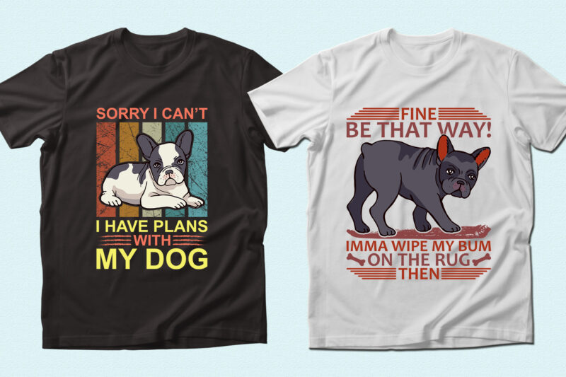 Trendy 20 Bulldog quotes T-shirt Designs Bundle — 98% Off