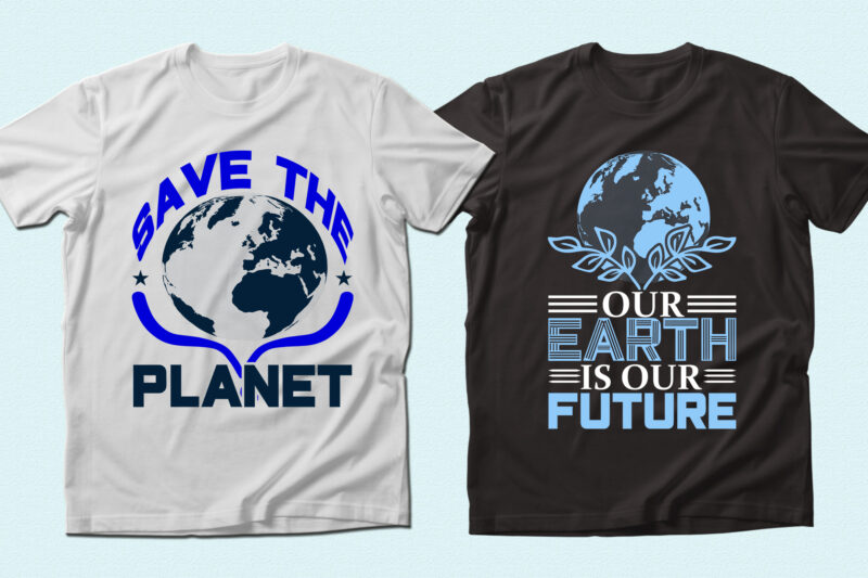 Trendy 20 Earth Day quotes T-shirt Designs Bundle — 98% Off