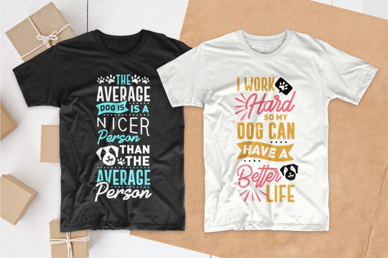 Dog quotes t shirt design, dog typography quotes, dog t shirt designs bundle, dog t-shirt design pack collection for commercial use