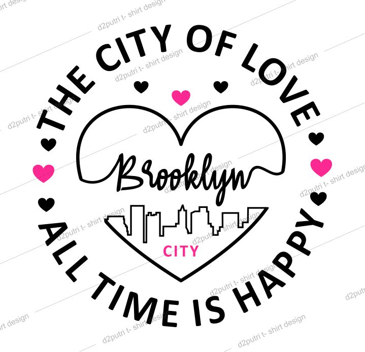 women, girls, ladies, t shirt design graphic, vector, illustration brooklyn city lettering typography