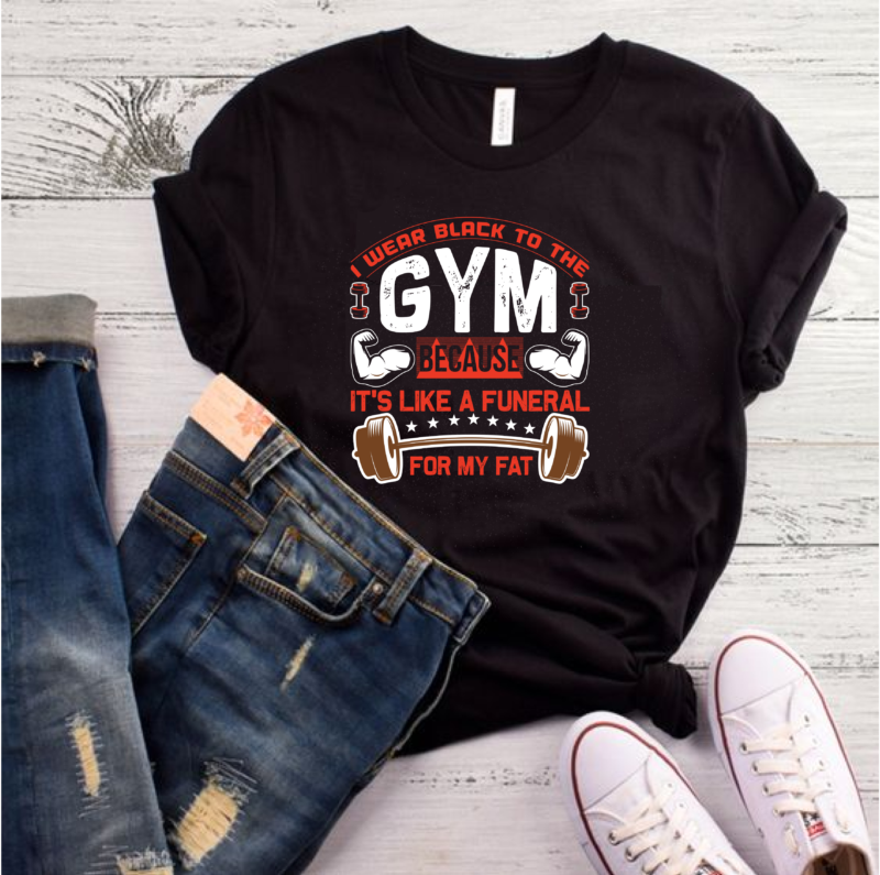 25 best selling gym/fitness quotes t-shirt designs bundle for commercial use