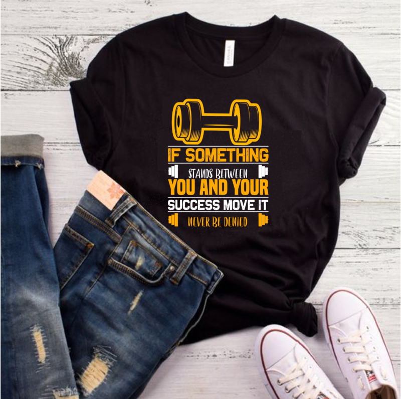 25 best selling gym/fitness quotes t-shirt designs bundle for commercial use