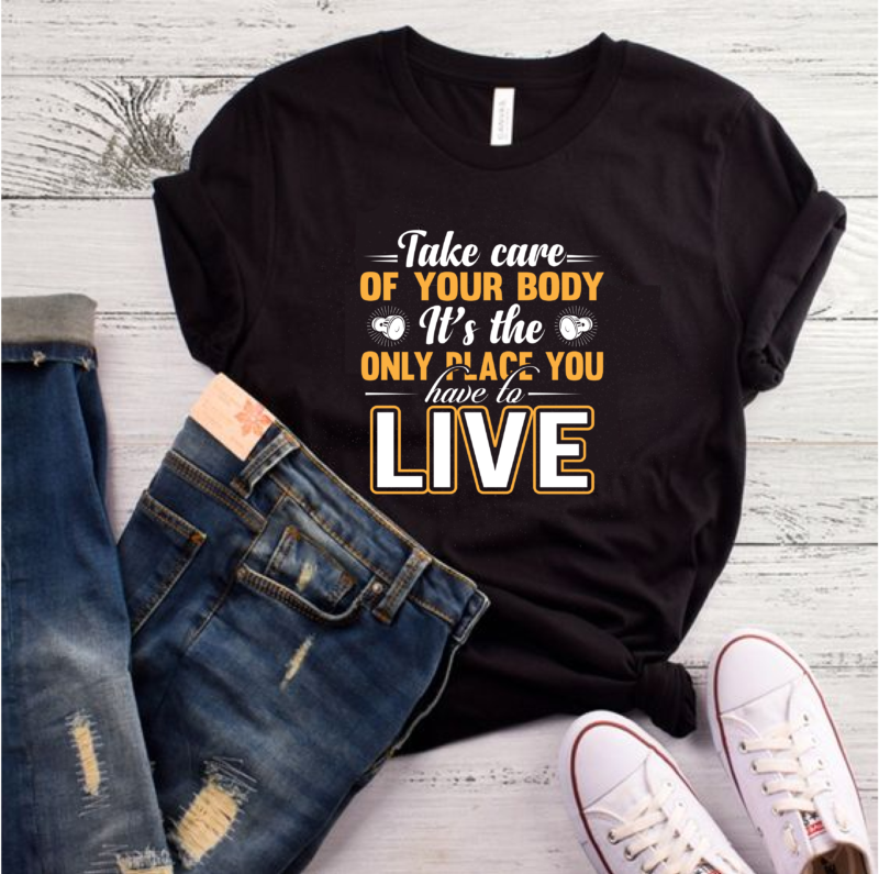 best selling gym/fitness quotes t-shirt designs bundle for commercial use