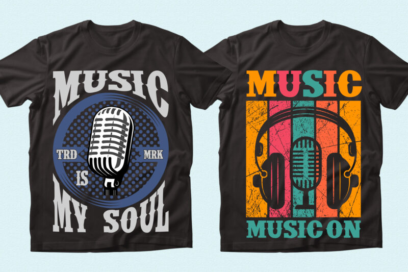Trendy 46 Music quotes T-shirt Designs Bundle — 98% Off