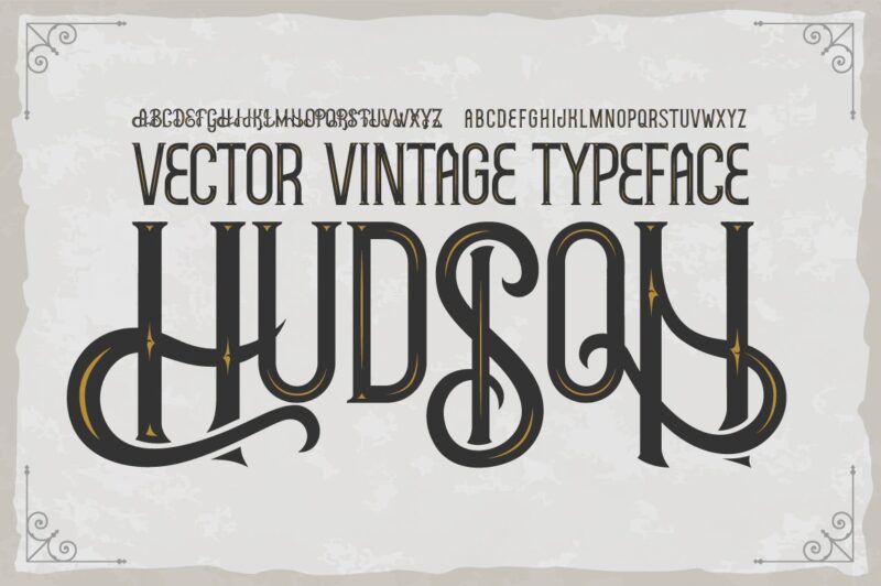 10 Vintage Font Families Bundle