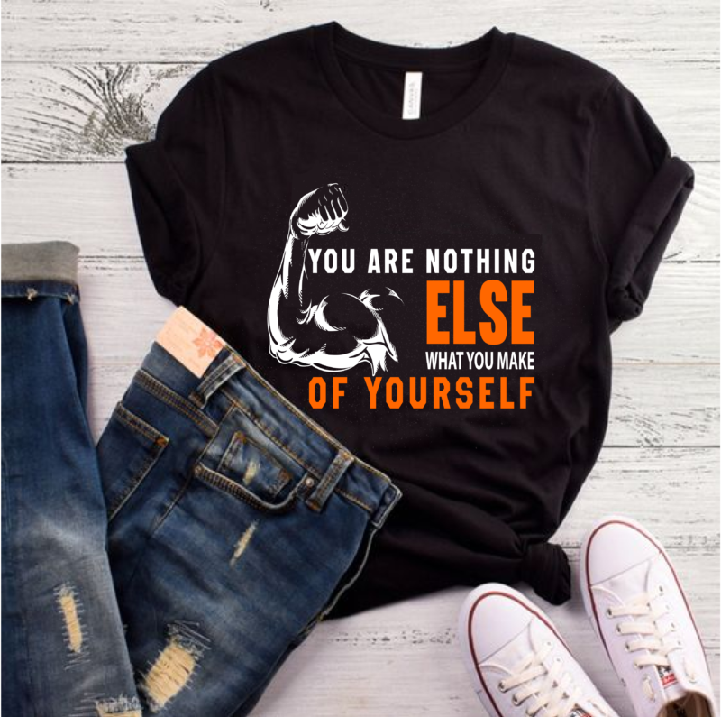 30 best selling gym/fitness quotes t-shirt designs bundle for commercial use