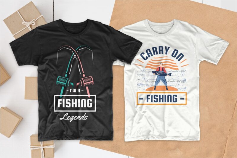 t-shirt vector Fishing t shirt design bundle, T-shirt design vector packs, fishing t shirt, fishing design, svg, png, pod,