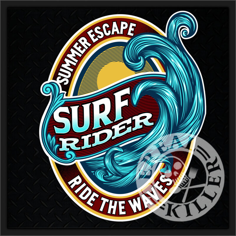 Surf Rider Ride The Waves