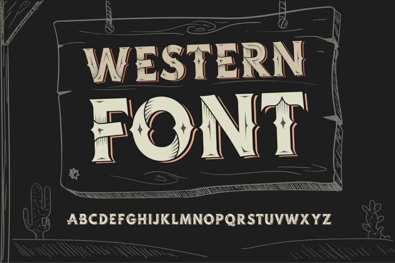 10 Vintage Font Families Bundle