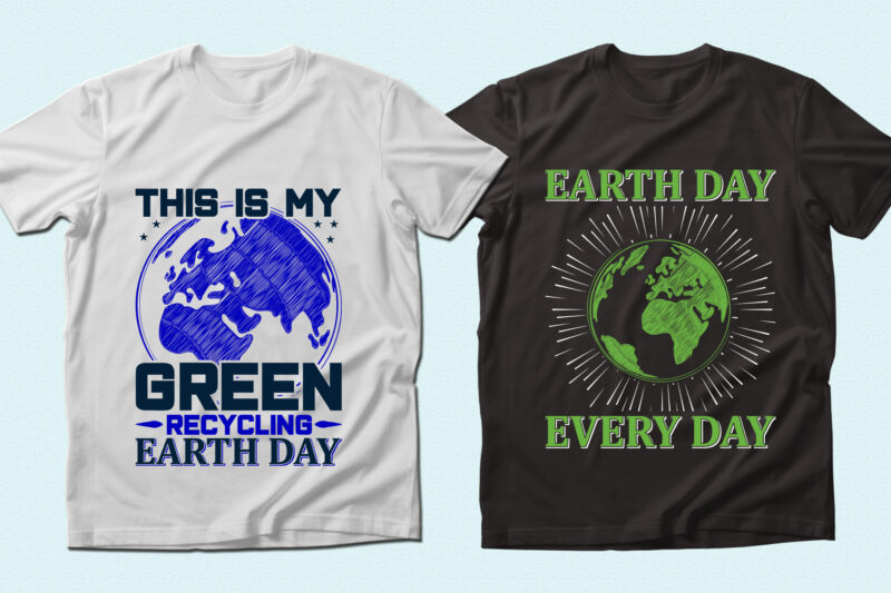 Trendy 20 Earth Day quotes T-shirt Designs Bundle — 98% Off