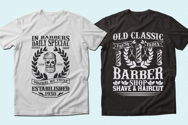 Trendy 20 Barber quotes T-shirt Designs Bundle — 98% Off