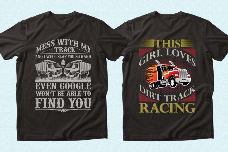 Trendy 20 Track Driving quotes T-shirt Designs Bundle — 98% Off