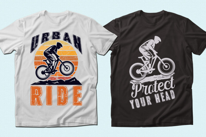 Trendy 20 Bicycle quotes T-shirt Designs Bundle — 98% Off