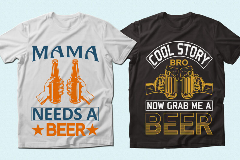 Trendy 20 Beer quotes T-shirt Designs Bundle — 98% Off