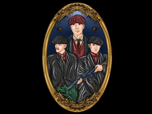 Peaky blinders t shirt illustration