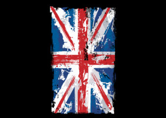 uk flag t shirt vector graphic