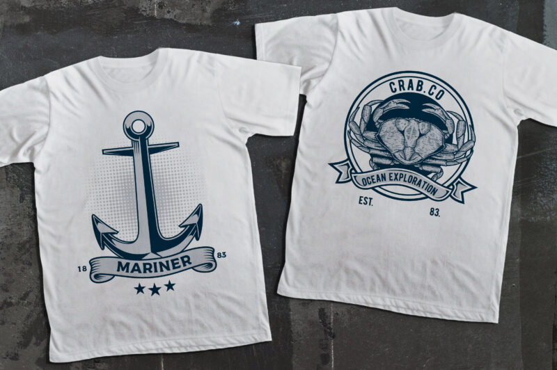 Awesome Nautical t-shirt design Collection