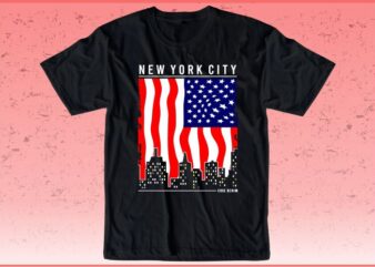 new york city t shirt design graphic vector illustration