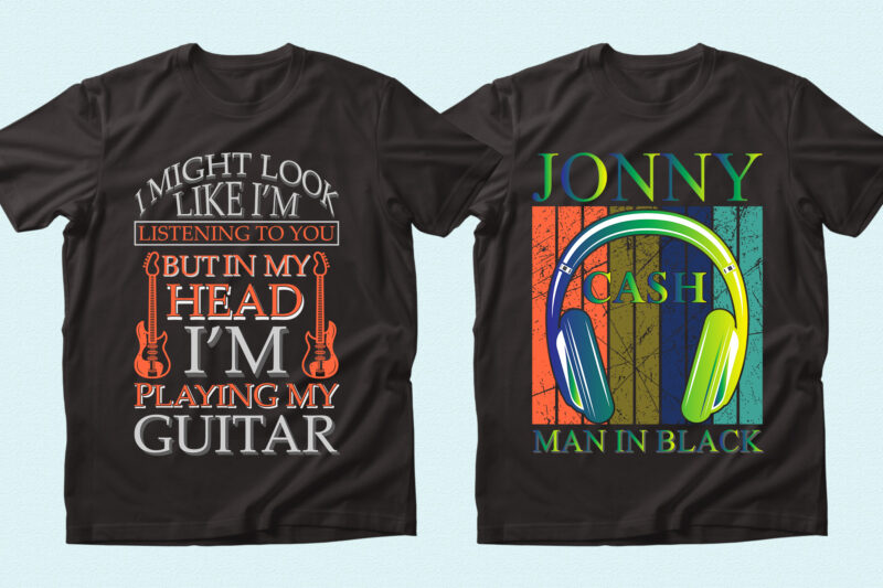 Trendy 46 Music quotes T-shirt Designs Bundle — 98% Off