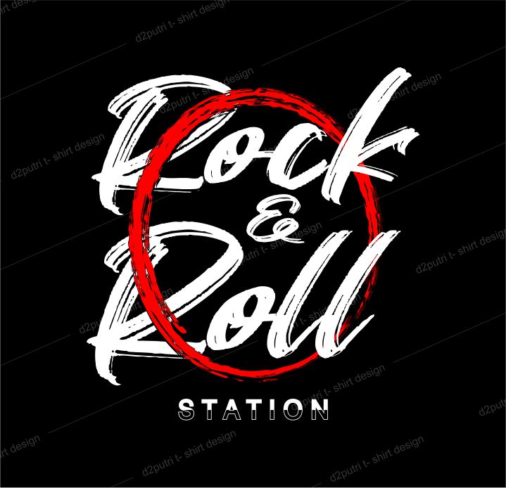 music t shirt design graphic, vector, illustration rock and roll lettering typography