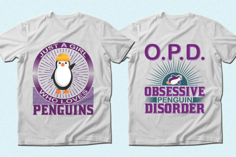 Trendy 71 Penguin quotes t-shirt designs bundle — 98% off