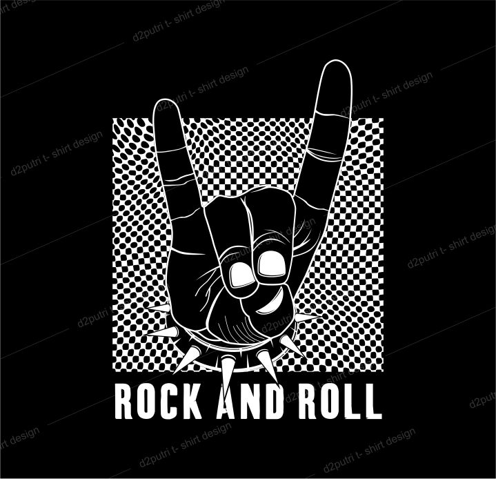 music t shirt design graphic, vector, illustration rock and roll lettering typography