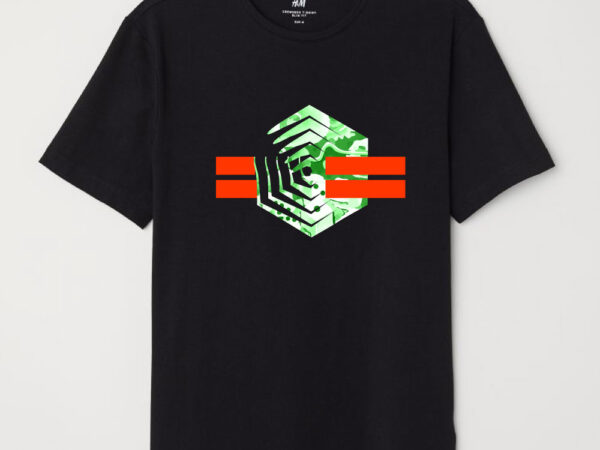 Hexagonal bars tshirt design