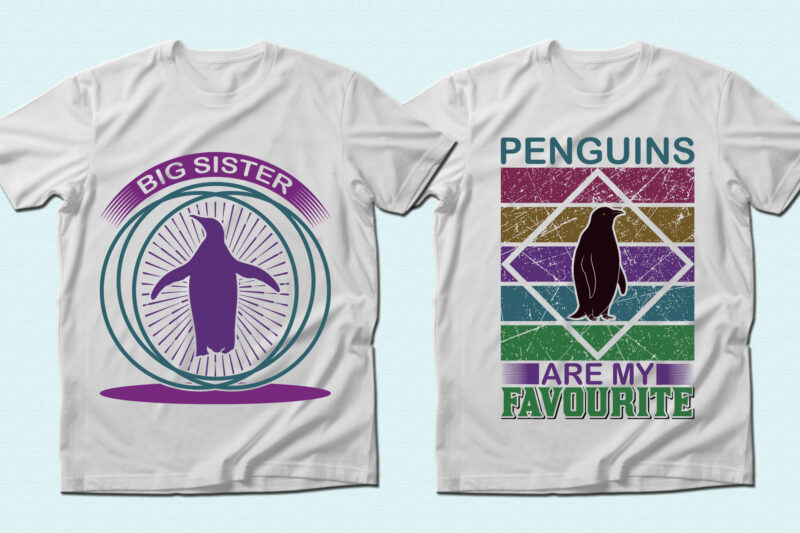 Trendy 71 Penguin quotes t-shirt designs bundle — 98% off