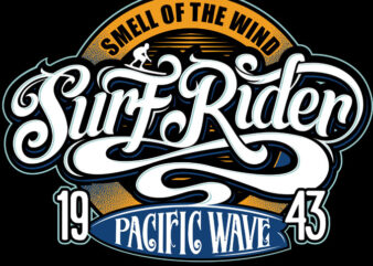 Surf Rider t shirt template vector