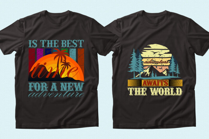 Trendy 20 Travelling / Camping / Hiking quotes T-shirt Designs Bundle — 98% Off