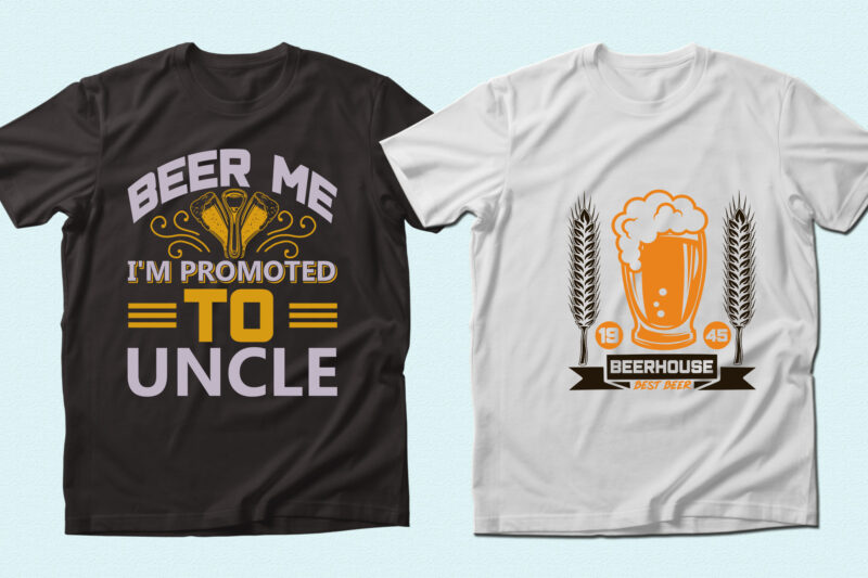 Trendy 20 Beer quotes T-shirt Designs Bundle — 98% Off