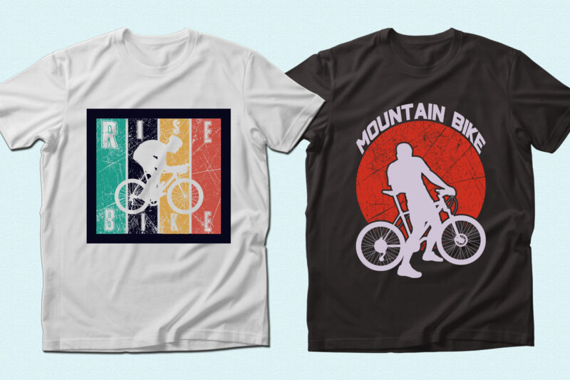 Trendy 20 Bicycle quotes T-shirt Designs Bundle — 98% Off