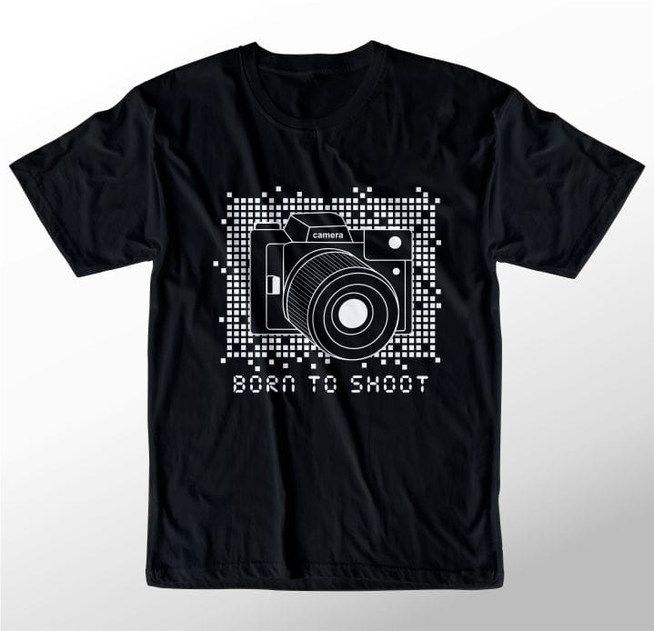 camera pixels t shirt design graphic vector illustration
