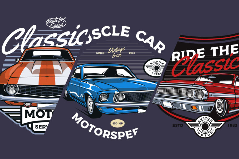 Classic Car t-shirt Collection