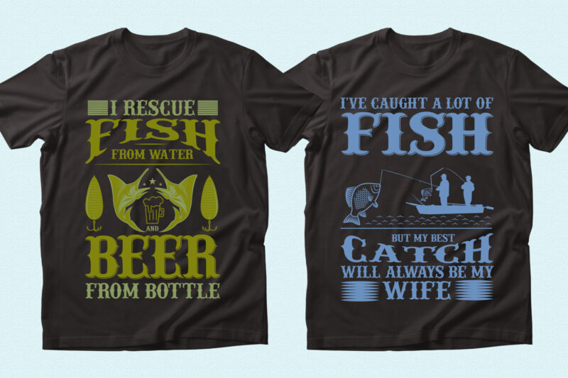 Trendy 20 fishing quotes T-shirt Designs Bundle — 98% Off