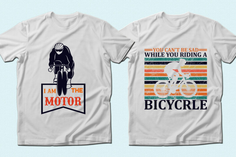 Trendy 20 Bicycle quotes T-shirt Designs Bundle — 98% Off