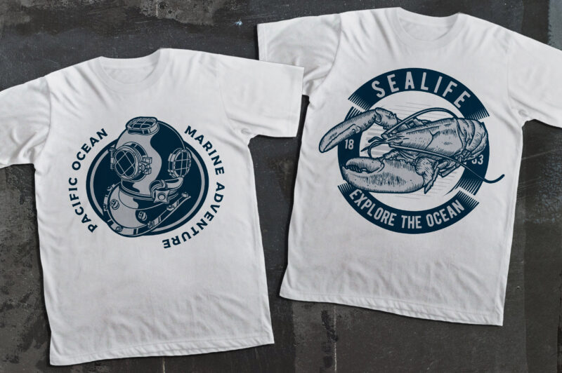 Awesome Nautical t-shirt design Collection