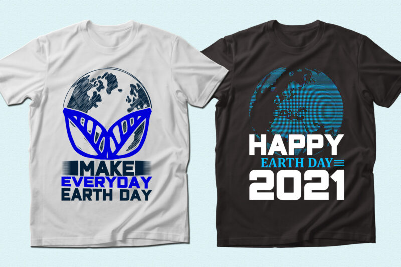 Trendy 20 Earth Day quotes T-shirt Designs Bundle — 98% Off