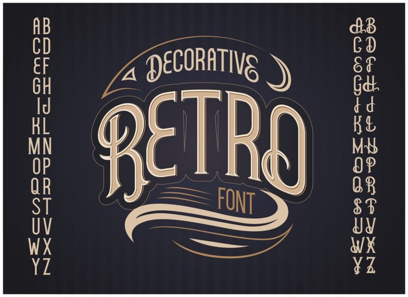 10 Vintage Font Families Bundle