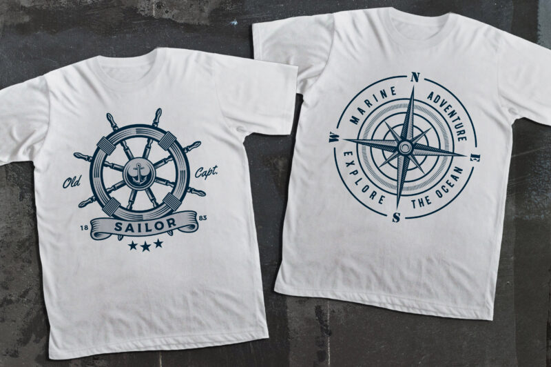 Awesome Nautical t-shirt design Collection