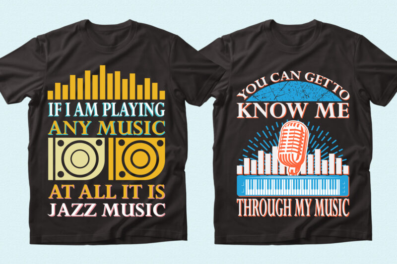 Trendy 46 Music quotes T-shirt Designs Bundle — 98% Off