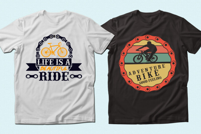 Trendy 20 Bicycle quotes T-shirt Designs Bundle — 98% Off
