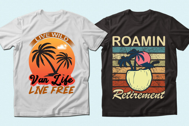 Trendy 20 Beach / Summer quotes T-shirt Designs Bundle — 98% Off