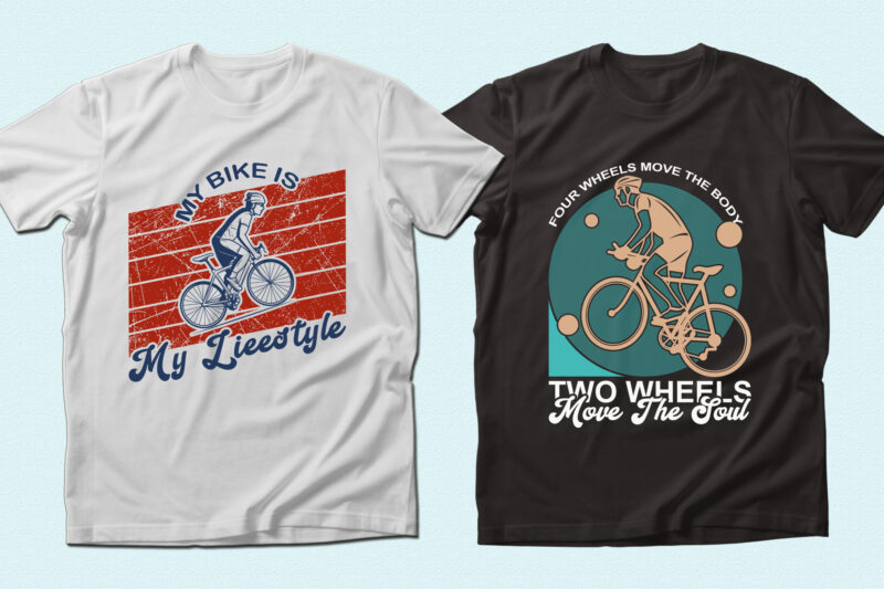 Trendy 20 Bicycling quotes T-shirt Designs Bundle — 98% Off