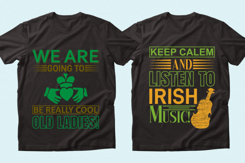 Trendy 20 St Patrick’s day quotes T-shirt Designs Bundle — 98% Off