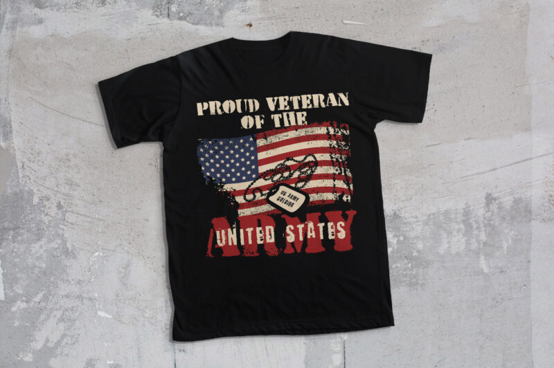 Set of Veteran t-shirt design pack