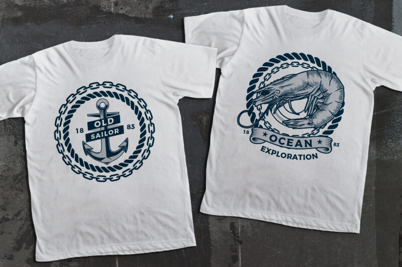 Awesome Nautical t-shirt design Collection