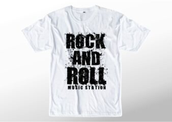 music t shirt design graphic, vector, illustration rock and roll abstrack lettering typography