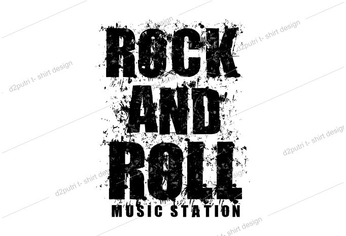 music t shirt design graphic, vector, illustration rock and roll abstrack lettering typography