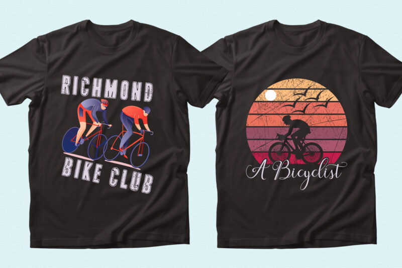 Trendy 20 Bicycle quotes T-shirt Designs Bundle — 98% Off